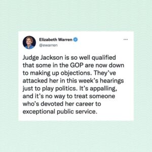Elizabeth Warren Instagram - #ConfirmJudgeJackson