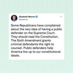 Elizabeth Warren Instagram - #ConfirmJudgeJackson