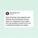 Elizabeth Warren Instagram - #ConfirmJudgeJackson