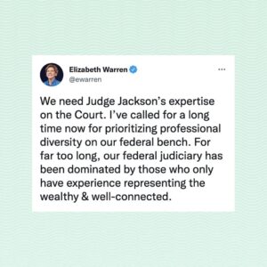 Elizabeth Warren Instagram - #ConfirmJudgeJackson