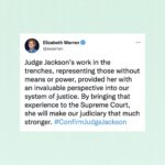 Elizabeth Warren Instagram - #ConfirmJudgeJackson