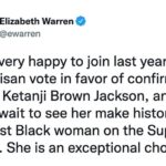 Elizabeth Warren Instagram - Judge Ketanji Brown Jackson is an exceptional choice.