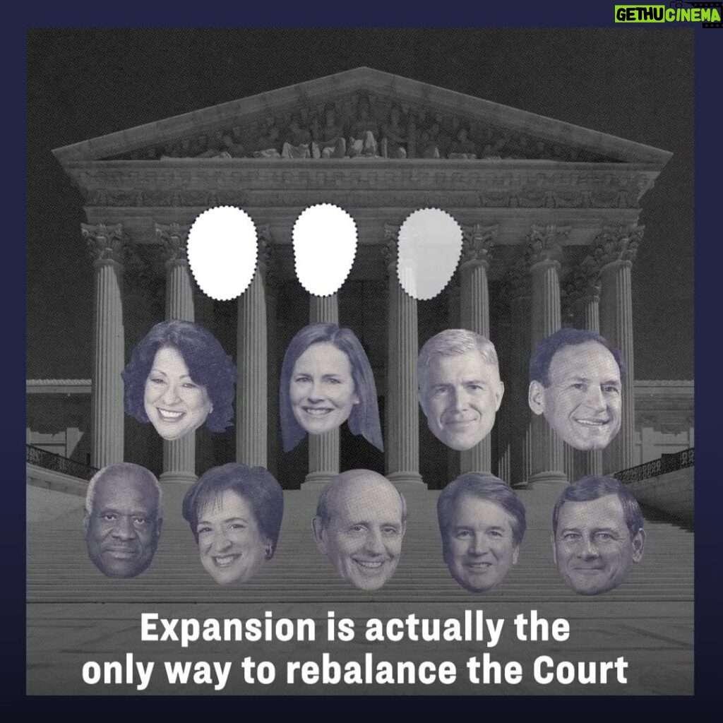 Elizabeth Warren Instagram - Republicans have hijacked America’s Supreme Court to threaten basic liberties, settled law, and the very foundations of our democracy. There’s only one way to rebalance this broken institution and restore its integrity: We must #ExpandTheCourt.
