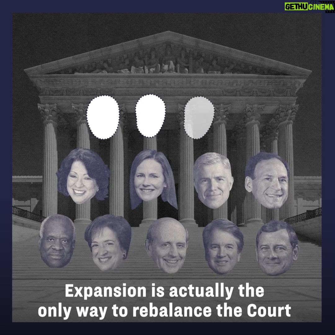 Elizabeth Warren Instagram - Republicans have hijacked America’s Supreme Court to threaten basic liberties, settled law, and the very foundations of our democracy. There’s only one way to rebalance this broken institution and restore its integrity: We must #ExpandTheCourt.