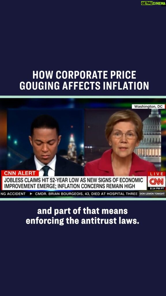 Elizabeth Warren Instagram - Here’s one piece of the inflation issue that a lot of people aren’t talking about—and how we can fight back.