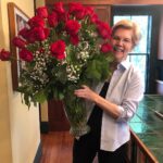 Elizabeth Warren Instagram - My sweetie never forgets. One rose for each year. Happy Anniversary, Bruce!