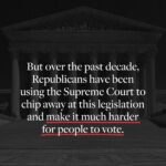 Elizabeth Warren Instagram - Five years ago today, Mitch McConnell kicked me off the Senate floor for reading a letter from Coretta Scott King—the same letter this quote is from. Today, I’m reflecting on that moment and what it became. I want to call attention to her words and to the fight for the right to vote. Brave activists have pushed America to protect voting rights, but a partisan Supreme Court has opened the floodgates for Republican state legislatures to engage in voter suppression—and the Senate GOP has used the filibuster, a Jim Crow relic, to stop Democrats from fighting back. We’ve got to keep fighting to hold Republicans accountable, elect more Democrats to get past the filibuster, and ensure the right to vote and the right to have that vote counted. We’ve got to persist.