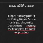 Elizabeth Warren Instagram - Five years ago today, Mitch McConnell kicked me off the Senate floor for reading a letter from Coretta Scott King—the same letter this quote is from. Today, I’m reflecting on that moment and what it became. I want to call attention to her words and to the fight for the right to vote. Brave activists have pushed America to protect voting rights, but a partisan Supreme Court has opened the floodgates for Republican state legislatures to engage in voter suppression—and the Senate GOP has used the filibuster, a Jim Crow relic, to stop Democrats from fighting back. We’ve got to keep fighting to hold Republicans accountable, elect more Democrats to get past the filibuster, and ensure the right to vote and the right to have that vote counted. We’ve got to persist.