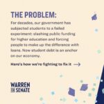 Elizabeth Warren Instagram - First, you identify the problem. Then, you fight to fix it—for as long as it takes. Take a look at this timeline of how I’ve been working—and will continue to work—to deliver relief to people getting crushed by student debt:
