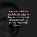 Elizabeth Warren Instagram - Five years ago today, Mitch McConnell kicked me off the Senate floor for reading a letter from Coretta Scott King—the same letter this quote is from. Today, I’m reflecting on that moment and what it became. I want to call attention to her words and to the fight for the right to vote. Brave activists have pushed America to protect voting rights, but a partisan Supreme Court has opened the floodgates for Republican state legislatures to engage in voter suppression—and the Senate GOP has used the filibuster, a Jim Crow relic, to stop Democrats from fighting back. We’ve got to keep fighting to hold Republicans accountable, elect more Democrats to get past the filibuster, and ensure the right to vote and the right to have that vote counted. We’ve got to persist.