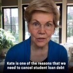 Elizabeth Warren Instagram – Kate studied public health at public university so she could serve her community and her country. She paid in-state tuition but still ended up with $25,000 in student loan debt. How is that supposed to encourage other people like her to go into public service? #CancelStudentDebt