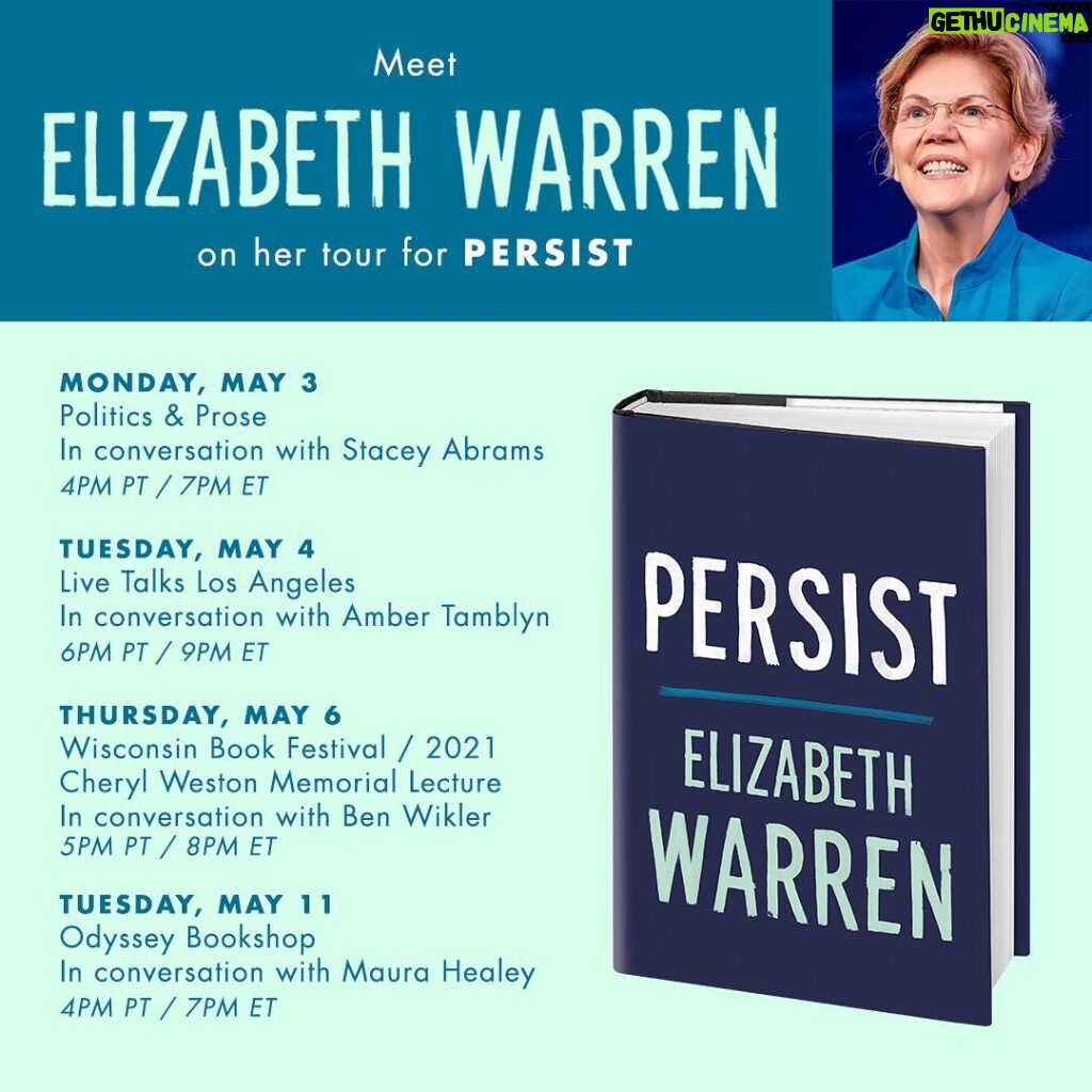 Elizabeth Warren Instagram - In my new book, I talk about how profound, positive change is well within our reach, if we’re willing to fight for it. I’d love to see you at our virtual book tour, starting next week. Sign up at the link in my bio.