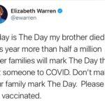 Elizabeth Warren Instagram - Please get vaccinated.