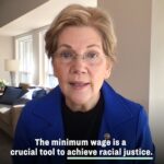 Elizabeth Warren Instagram - Here’s why the minimum wage is a crucial tool to achieve racial justice—and how raising it to $15 an hour will help build an economy that is more equitable and more resilient for all working people.