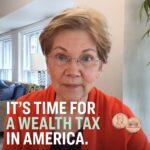 Elizabeth Warren Instagram - Here’s how it works. Consider two people: - An heir with $500 million worth of yachts and jewelry and art - A public school teacher with no savings in the bank They both bring home $50,000/year. And they both pay the same amount in federal taxes. That’s a system that is rigged for the top. My plan: Just a two-cent #WealthTax for every dollar over $50 million in assets and a few more cents for every dollar of wealth over $1 billion. With that, with the wealthy starting to pay their fair share, we can help working families recover and help improve their lives.