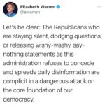 Elizabeth Warren Instagram - Let’s be clear: