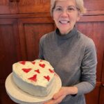 Elizabeth Warren Instagram - My mother’s birthday was Valentine’s Day. We both loved her special connection to the holiday. When I was a girl, I got some heart-shaped pans from the dime store and started baking her a heart-shaped cake every year. I took some time this past weekend to keep up the tradition. When she was in her 80s, she was in the hospital for some minor surgery. The night before she was scheduled to go home, she said to my daddy, “Don, there's that gas pain again.” Then she died. The autopsy showed she had advanced heart disease—never diagnosed, never treated. Later, I learned that heart disease is the #1 killer of women. No longer considered just a “man’s disease,” doctors do a much better job screening and treating women for cardiovascular disease today than when my mother had her heart attack. But because of our health care system, not everyone can get the care they need. So today, I’m remembering my mother, and I’m committed to keeping up the fight for health care as a basic human right.