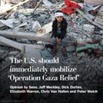 Elizabeth Warren Instagram - “The United States must act immediately to address the humanitarian catastrophe in Gaza,” Sen. Jeff Merkley (D-Ore.), Sen. Dick Durbin (D-Ill.), Sen. Elizabeth Warren (D-Mass.), Sen. Chris Van Hollen (D-Md.) and Sen. Peter Welch (D-Vt.) write in an op-ed. “The role of the United States in this operation should be to get medical aid directly to hospitals by air and supplies of food, water and necessities to the shore. Humanitarian organizations must take over from there to distribute and utilize the supplies. In this intense conflict, the presence of U.S. troops or personnel on the ground inside Gaza would be an invitation to direct involvement in the conflict. We must not make that mistake.” Operation Gaza Relief would address four key needs: ◾️First, supply desperately needed medicine and medical equipment. The 11 partially functional hospitals remaining in Gaza cannot provide care needed by thousands of Palestinians with life-threatening injuries. ◾️Second, the impending famine must be stopped through immediate onshore deliveries of food. Extreme hunger is widespread after months of grossly inadequate deliveries. Nine out of 10 Palestinians are surviving on less than one meal a day. ◾️Third, address the acute water shortage. Contaminated water is already driving widespread illness; cholera and other diseases could spread quickly, with devastating effects. ◾️Fourth, provide safe shelter. The Netanyahu government has repeatedly directed Palestinians to locations that have subsequently come under military attack. Netanyahu’s threatened military operation in Rafah would cause massive and unacceptable additional displacement. 🔗Visit the link in the bio of @PostOpinions to read more. Washington D.C.