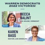 Elizabeth Warren Instagram - I was very happy to endorse Democrats up and down the ticket who fight from the heart for working people—and I’m so glad that these leaders will be serving in federal, state, and local office. Swipe through to see them all. Woo-hoo!