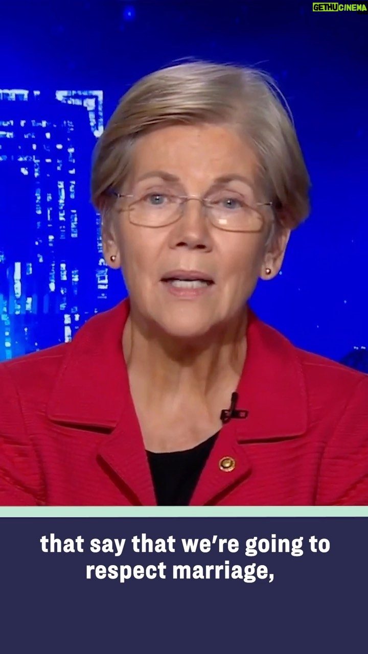 Elizabeth Warren Instagram - Massachusetts was the first state in the nation to make marriage equality the law. And now Congress is making sure same-sex marriages will stay recognized and respected across the country.