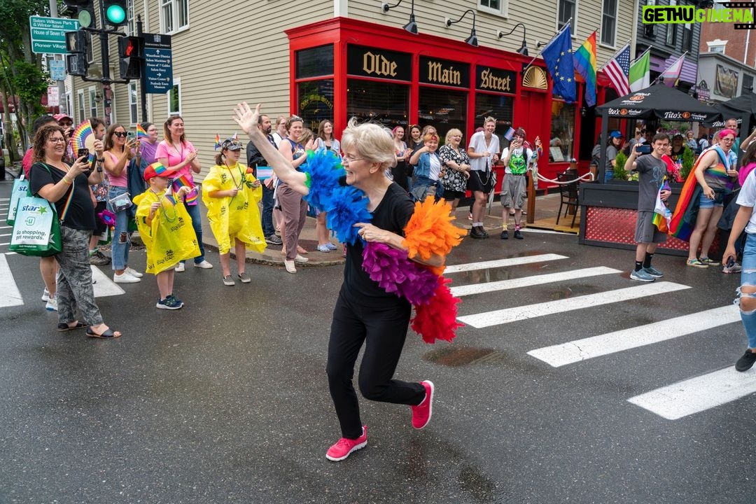 Elizabeth Warren Instagram - Pride is a celebration—and a statement of resilient defiance. I was very glad to join North Shore Pride this weekend with my friend @KimDriscollMA, and I’ll keep fighting for full LGBTQ+ equality so everyone can live proudly and safely as themselves.