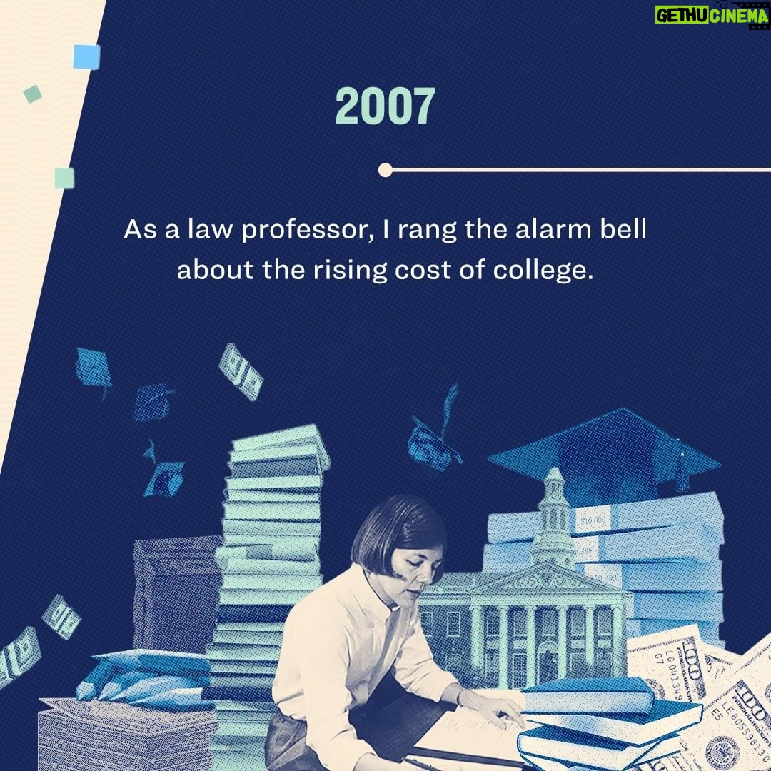 Elizabeth Warren Instagram - First, you identify the problem. Then, you fight to fix it—for as long as it takes. Take a look at this timeline of how I’ve been working—and will continue to work—to deliver relief to people getting crushed by student debt: