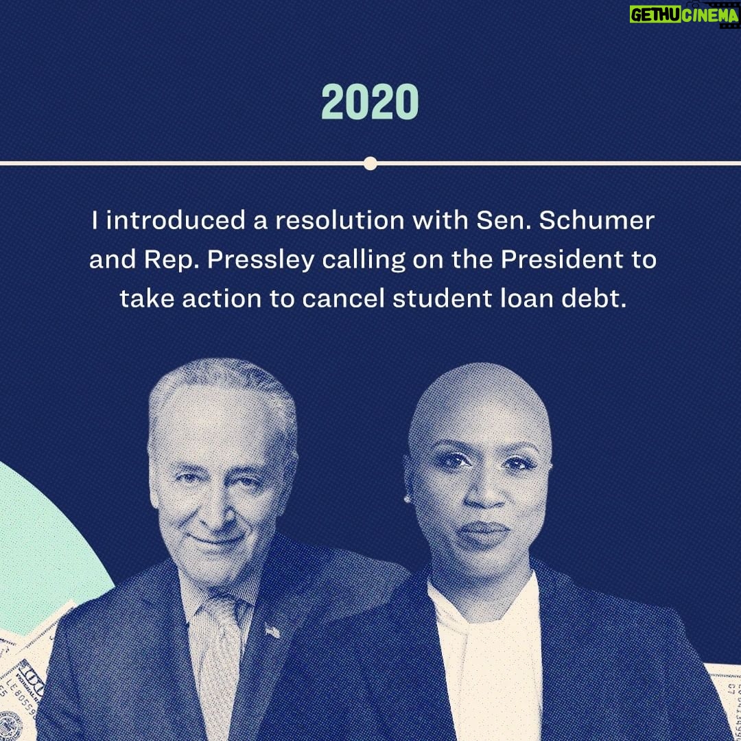 Elizabeth Warren Instagram - First, you identify the problem. Then, you fight to fix it—for as long as it takes. Take a look at this timeline of how I’ve been working—and will continue to work—to deliver relief to people getting crushed by student debt: