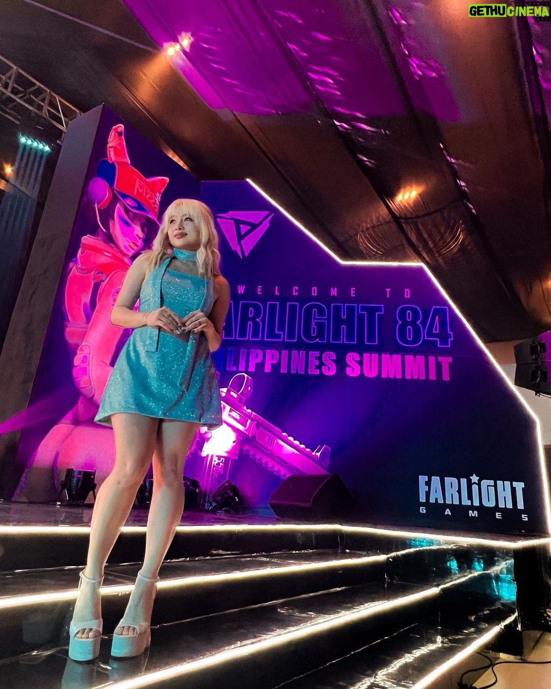 Ella Cruz Instagram - If you love the game, the game loves you back 💙 Last night was remarkable! 08/24/23 ✨ My first ever collaboration with a global game, my favorite -- @farlight84_official ❤️🔥 Sobra kaba ko kahapon sa #farlight84phsummit cause I have no idea anong mangyayari. But, omg! Ang daming fresh and exciting coming up for #Farlight84! And the most exciting part? Me as one of their first Filipino celebrity collab! 😭❤️ biggest birthday gift ✨ the announcement makes me supeeeer kaba and surprised talaga 🫣 we have ELLA CRUZ in-game stickers and dance 😍 and also #Farlight84ph's first Film ads 🥳 I've been endlessly saying thank you to Farlight Games but really, I'm grateful for this amazing collab ❤️🔥 again, congratulations for the success of this summit and the growth of the game🤍 I love this community! It always feels like kapag kasama mo mga co-gamers, matatagal na kayo magkakaibigan🫶🏻 fangirling mode ako nakita ko mga idol streamers ko tsaka mga kaibigan ko from online, finally in person! So cool 😎 Watch out for more Farlight 84 updates! 😜 #Farlight84xEllacruz