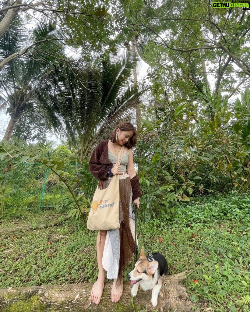 Ella Cruz Instagram - Maraming salamat 2022 sa mga aral na tinuro mo, for giving me courage, for my family, for the ups & downs, for reminding me to always do grounding cause it's important to release heavy energies or just simply exchange energy with nature and to be grateful always, for this baby boy, Eclipse 🥹 for @life.is.ec's growth and a looooot more❤️ Wellness village by @shantiphils 😍 thank you for this wonderful place✨ Shanti Wellness Sanctuary