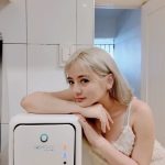 Ella Cruz Instagram - Upgraded to a bottle-less water dispenser from @ozemtech 🩵🤍 #aestheticwaterdispenser