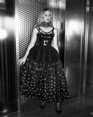 Elle Fanning Instagram - Sarah Burton you never cease to amaze me with your kindness and out of this world talent. But most of all your kindness. McQueen will miss you and never be the same but I know your butterfly is only just emerging from its cocoon with the creativity we have yet to see. I love you and I loved wearing one of the looks from one of your most unforgettable collections🐝