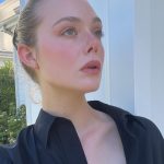Elle Fanning Instagram - Did my make-up and felt cute in shadow and sun @lorealparis ☀️😎💋