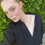 Elle Fanning Instagram - Did my make-up and felt cute in shadow and sun @lorealparis ☀️😎💋