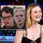 Elle Fanning Instagram - @ellefanning thinks she looks like Bill Hader 😭 #FallonTonight The Tonight Show Starring Jimmy Fallon