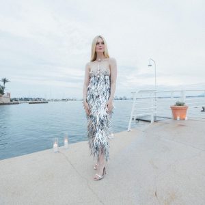 Elle Fanning Instagram - Now THISSSSS is a partyyyy dressss @pacorabanne 🪩🪩🪩🪩🪩