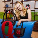 Elle Fanning Instagram - Celebrating the Longchamp x Robert Indiana collection tonight in NYC ♥️ @longchamp ♥️ 🫶🏼💌🫶🏼💌🫶🏼💌🫶🏼 #LongchampxRobertIndiana #ad