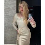Elle Fanning Instagram – Also thank you @shrimptoncouture for this immaculate @alexandermcqueen to wear for the after party!!! Can I wear this forever!?!?
