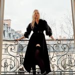 Elle Fanning Instagram - Until next time Paris✨ hair&📸: @owengould make-up: @tyronmachhausen 🧥: @alexandermcqueen 💎: @cartier