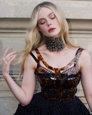 Elle Fanning Instagram - Sarah Burton you never cease to amaze me with your kindness and out of this world talent. But most of all your kindness. McQueen will miss you and never be the same but I know your butterfly is only just emerging from its cocoon with the creativity we have yet to see. I love you and I loved wearing one of the looks from one of your most unforgettable collections🐝