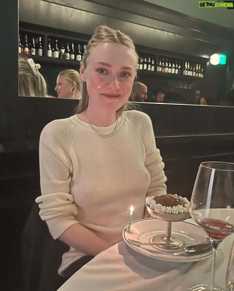 Elle Fanning Instagram - It’s that time of February again. My beautiful sister’s birthday. And the last of its kind… 2️⃣9️⃣th year! Wish we were celebrating at Mars 2112 tonight, partying with your own kind but, alas, you will have to put up with the mere mortals for now, HACKS included. We had a moment last year, sitting on the couch and we looked at each other and you said, “thank god I have a sister.” I wouldn’t be able to do life without you, Cody! I love you 🪄🪩💕🧁