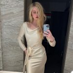 Elle Fanning Instagram - Also thank you @shrimptoncouture for this immaculate @alexandermcqueen to wear for the after party!!! Can I wear this forever!?!?