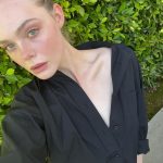 Elle Fanning Instagram - Did my make-up and felt cute in shadow and sun @lorealparis ☀️😎💋