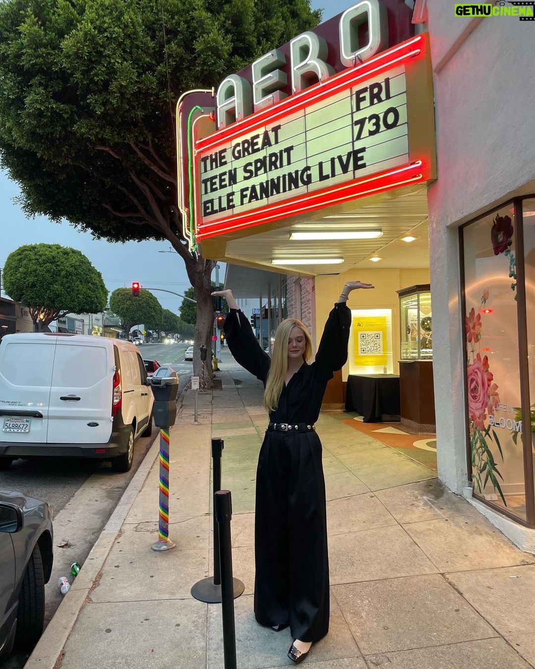 Elle Fanning Instagram - Thank you @am_cinematheque for this retrospective. A big word for a 24 year old but it means a whole lot! Absolutely loved getting to answer questions tonight and to share a TV series and movie that both mark significant moments in my career so far.