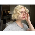 Elle Fanning Instagram - It’s Marilyn Monroe’s birthday. I threw this wig on by coincidence today, not realizing the date… MY FOREVER ICON 💋
