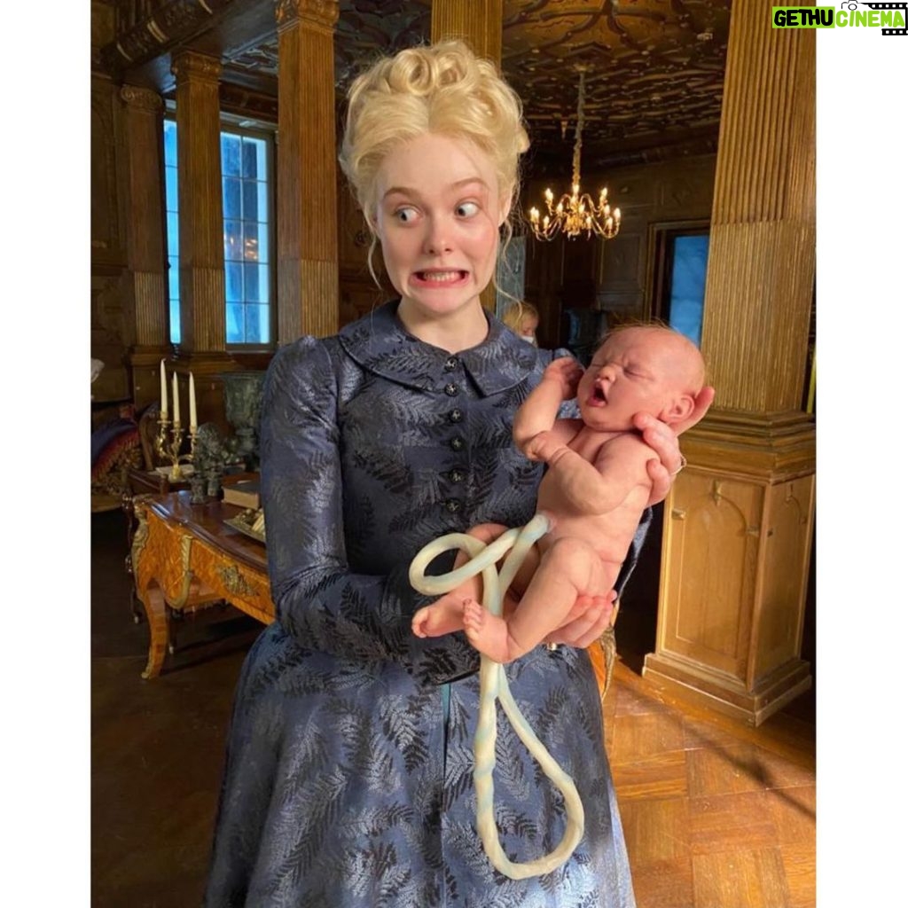 Elle Fanning Instagram - Our crew pulled off the unimaginable through a raging pandemic, bringing their abundance of talent and diligence over a whopping 9 months. Season 2 is a true showcase of their skill. And quite literally would not have happened without them. It is easy to see the effortless opulence in our show, but it takes a copious amount of effort. The time and thought spent crafting each prop, sculpting every wig, painting murals, lighting sets, designing FOOD etc. is a wonder to behold. I was lucky enough to have a front row seat to watch their brilliance in action. Raise your vodka shot to the creative forces behind THE GREAT! And enjoy more BTS shenanigans. @hulu @thegreathulu