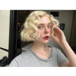 Elle Fanning Instagram - It’s Marilyn Monroe’s birthday. I threw this wig on by coincidence today, not realizing the date… MY FOREVER ICON 💋