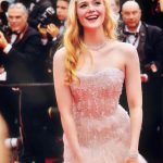 Elle Fanning Instagram – Jewelry always finishes off a look and thanks to @chopard I got to borrow THE MOST stunning string of hearts to adorn my neck, the sparkliest bracelet I’ve ever seen, and a yellow heart ring to add color and guess what?… MORE SPARKLE! 💛