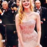 Elle Fanning Instagram - Jewelry always finishes off a look and thanks to @chopard I got to borrow THE MOST stunning string of hearts to adorn my neck, the sparkliest bracelet I’ve ever seen, and a yellow heart ring to add color and guess what?… MORE SPARKLE! 💛