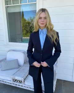 Elle Fanning Instagram - 5 times the charm 👔