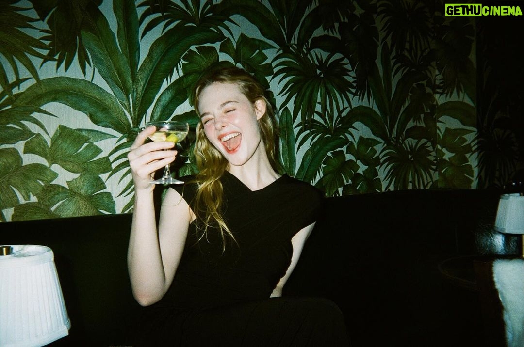 Elle Fanning Instagram - wedding weekend disposables🍸